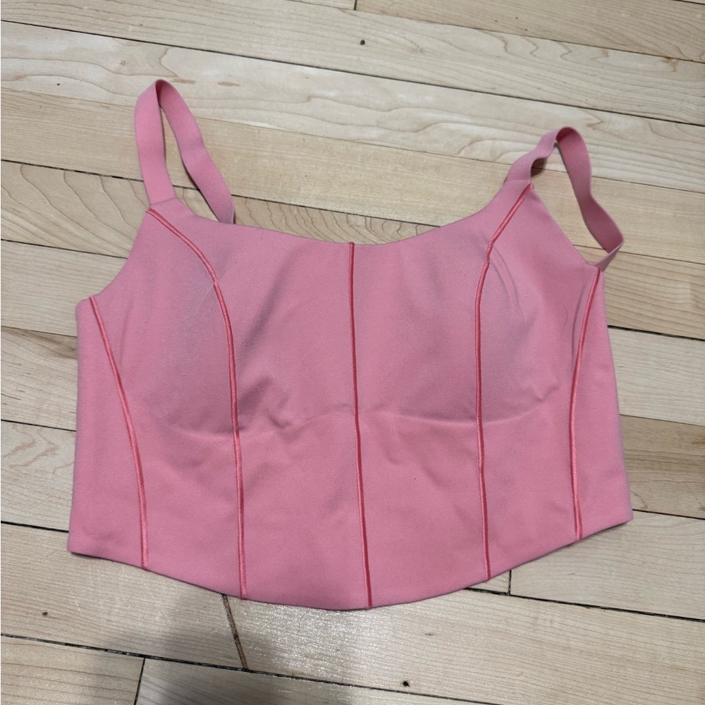 Offline Pink Sports Corset Bra